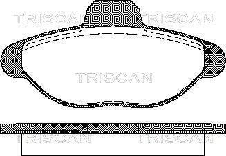 Triscan 8110 15001 - Тормозные колодки, дисковые, комплект avtokuzovplus.com.ua