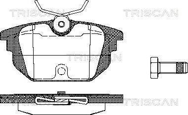 Triscan 8110 15008 - Гальмівні колодки, дискові гальма autocars.com.ua