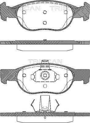 FIAT 0000009948410 - Гальмівні колодки, дискові гальма autocars.com.ua