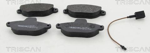 Triscan 8110 15051 - Гальмівні колодки, дискові гальма autocars.com.ua