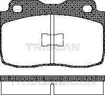 Triscan 8110 15130 - Тормозные колодки, дисковые, комплект avtokuzovplus.com.ua