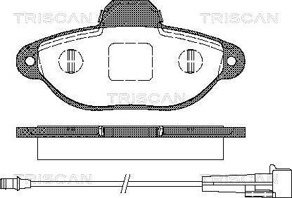 Triscan 8110 15176 - Колодки гальмівні дискові autocars.com.ua