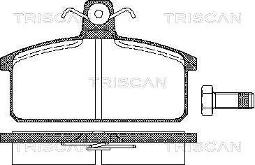 Triscan 8110 15811 - Гальмівні колодки, дискові гальма autocars.com.ua