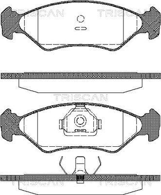 Triscan 8110 16918 - Тормозные колодки, дисковые, комплект autodnr.net