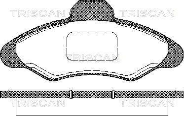 Triscan 8110 16950 - Тормозные колодки, дисковые, комплект autodnr.net