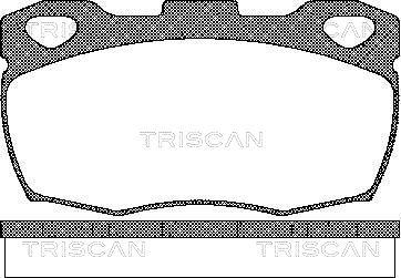 Triscan 8110 17003 - Гальмівні колодки, дискові гальма autocars.com.ua