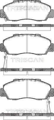 Triscan 8110 17009 - колодки гальмівні передні autocars.com.ua