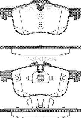 Triscan 8110 17010 - Гальмівні колодки, дискові гальма autocars.com.ua