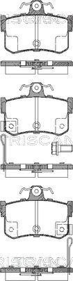 Triscan 8110 17011 - Тормозные колодки, дисковые, комплект autodnr.net