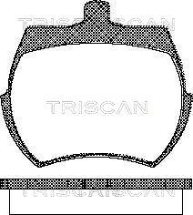 Triscan 8110 17019 - Тормозные колодки, дисковые, комплект avtokuzovplus.com.ua