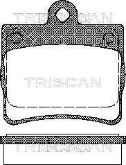 Triscan 8110 23016 - Гальмівні колодки, дискові гальма autocars.com.ua