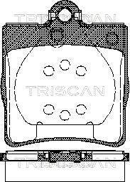 Triscan 8110 23018 - Тормозные колодки, дисковые, комплект autodnr.net