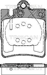 Triscan 8110 23019 - Гальмівні колодки, дискові гальма autocars.com.ua