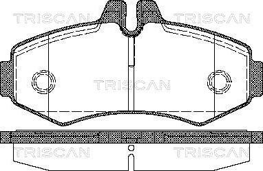 Triscan 8110 23020 - Гальмівні колодки, дискові гальма autocars.com.ua