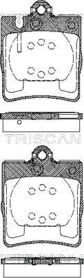 Triscan 8110 23027 - Гальмівні колодки, дискові гальма autocars.com.ua