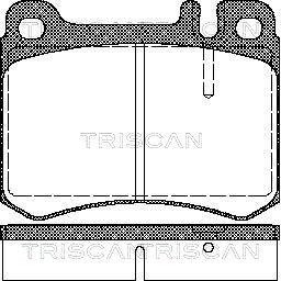 Triscan 8110 23034 - Тормозные колодки, дисковые, комплект autodnr.net