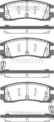 Triscan 8110 24015 - Тормозные колодки, дисковые, комплект autodnr.net