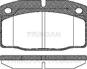 Triscan 8110 24234 - Гальмівні колодки, дискові гальма autocars.com.ua