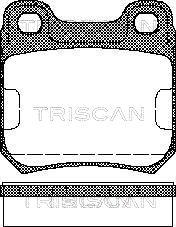 Triscan 8110 24865 - Гальмівні колодки, дискові гальма autocars.com.ua