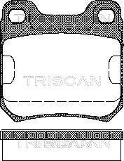 Triscan 8110 24866 - Гальмівні колодки, дискові гальма autocars.com.ua