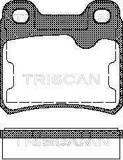 Triscan 8110 24892 - Гальмівні колодки, дискові гальма autocars.com.ua
