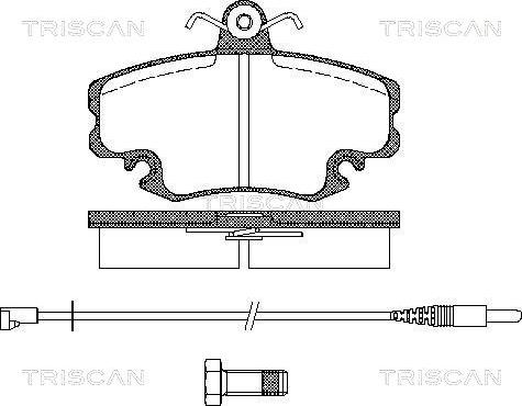 Triscan 8110 25005 - Тормозные колодки, дисковые, комплект autodnr.net