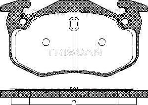 Triscan 8110 25018 - Тормозные колодки, дисковые, комплект avtokuzovplus.com.ua