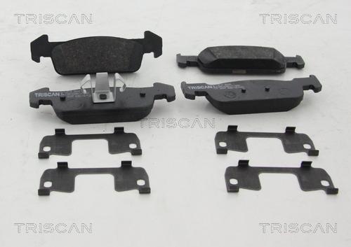 Triscan 8110 25045 - Гальмівні колодки, дискові гальма autocars.com.ua