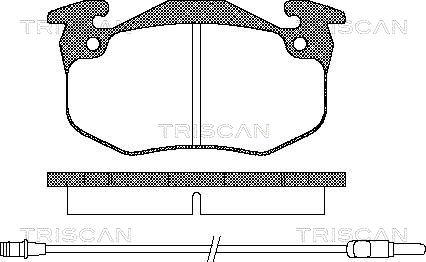 Triscan 8110 25131 - Тормозные колодки, дисковые, комплект autodnr.net