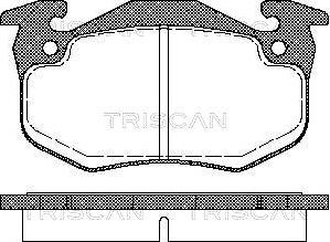 Triscan 8110 25177 - Тормозные колодки, дисковые, комплект avtokuzovplus.com.ua