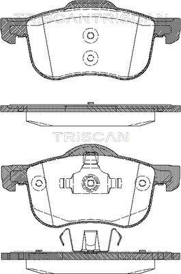 Triscan 8110 27003 - Гальмівні колодки, дискові гальма autocars.com.ua