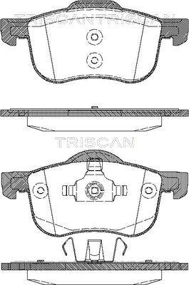 Triscan 8110 27003 - Тормозные колодки, дисковые, комплект avtokuzovplus.com.ua