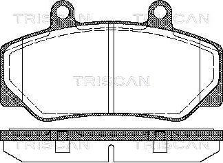 Triscan 8110 27935 - Тормозные колодки, дисковые, комплект autodnr.net