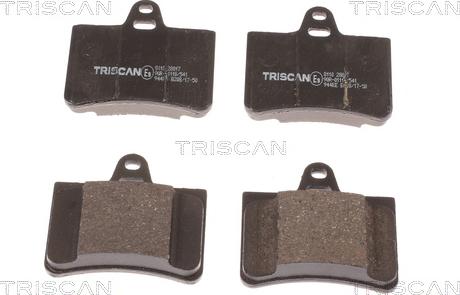 Triscan 8110 28017 - Гальмівні колодки, дискові гальма autocars.com.ua