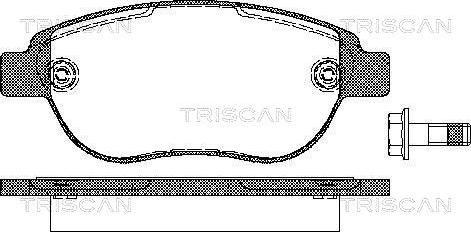 Triscan 8110 28022 - Тормозные колодки, дисковые, комплект avtokuzovplus.com.ua
