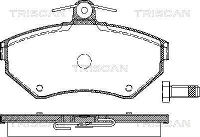 Triscan 8110 29012 - Тормозные колодки, дисковые, комплект autodnr.net