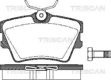 Triscan 8110 29014 - Тормозные колодки, дисковые, комплект avtokuzovplus.com.ua