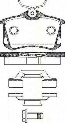 Triscan 8110 29038 - Тормозные колодки, дисковые, комплект autodnr.net