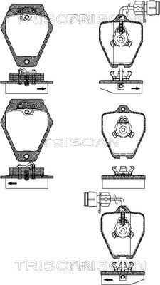 Triscan 8110 29046 - Тормозные колодки, дисковые, комплект autodnr.net