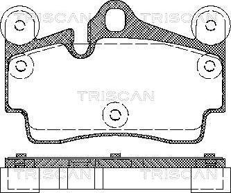 Triscan 8110 29050 - Гальмівні колодки, дискові гальма autocars.com.ua