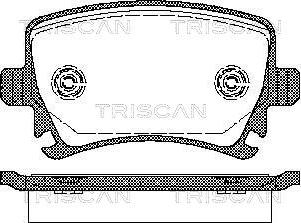Triscan 8110 29052 - Гальмівні колодки, дискові гальма autocars.com.ua