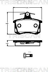 Triscan 8110 29070 - Гальмівні колодки, дискові гальма autocars.com.ua