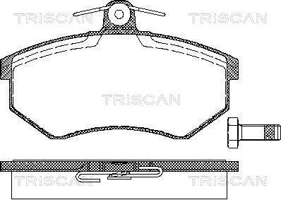 Triscan 8110 29120 - Тормозные колодки, дисковые, комплект autodnr.net