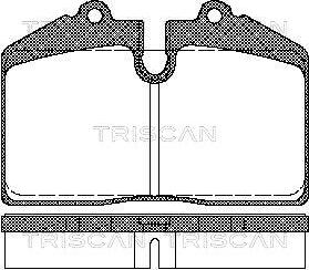 Triscan 8110 29155 - Гальмівні колодки, дискові гальма autocars.com.ua