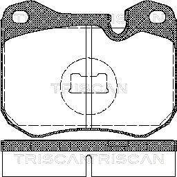 Triscan 8110 29157 - Гальмівні колодки, дискові гальма autocars.com.ua