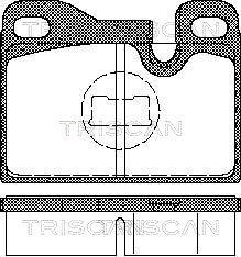 Triscan 8110 29158 - Гальмівні колодки, дискові гальма autocars.com.ua
