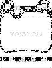 Triscan 8110 29161 - Гальмівні колодки, дискові гальма autocars.com.ua