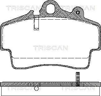 Triscan 8110 29162 - Гальмівні колодки, дискові гальма autocars.com.ua