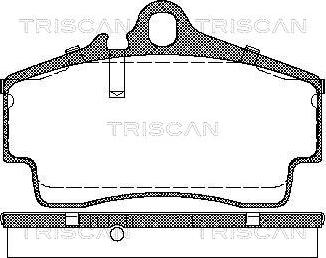 Triscan 8110 29163 - Тормозные колодки, дисковые, комплект avtokuzovplus.com.ua