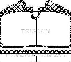 Triscan 8110 29165 - Гальмівні колодки, дискові гальма autocars.com.ua